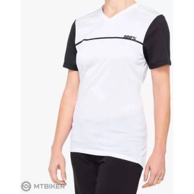 100% RIDECAMP Women's Short Sleeve White/Black