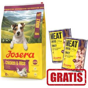 Josera Mini Adult Пилешко месо и ориз 10 кг + 2 х 400 г БЕЗПЛАТНО