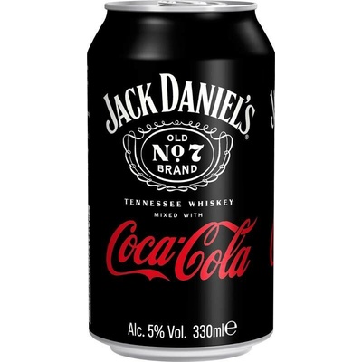 Jack Daniel´s Tennessee Whiskey & Coca Cola 5% 330 ml (plech)