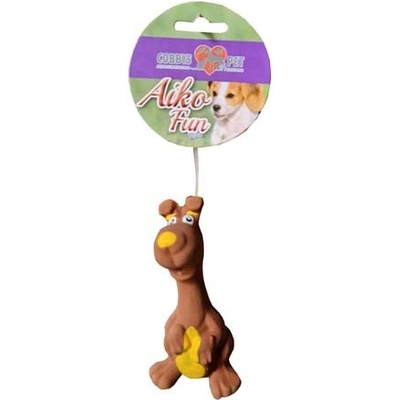 Cobbys Pet AIKO FUN Pes 10 cm pískacia hračka pre psov z latexu