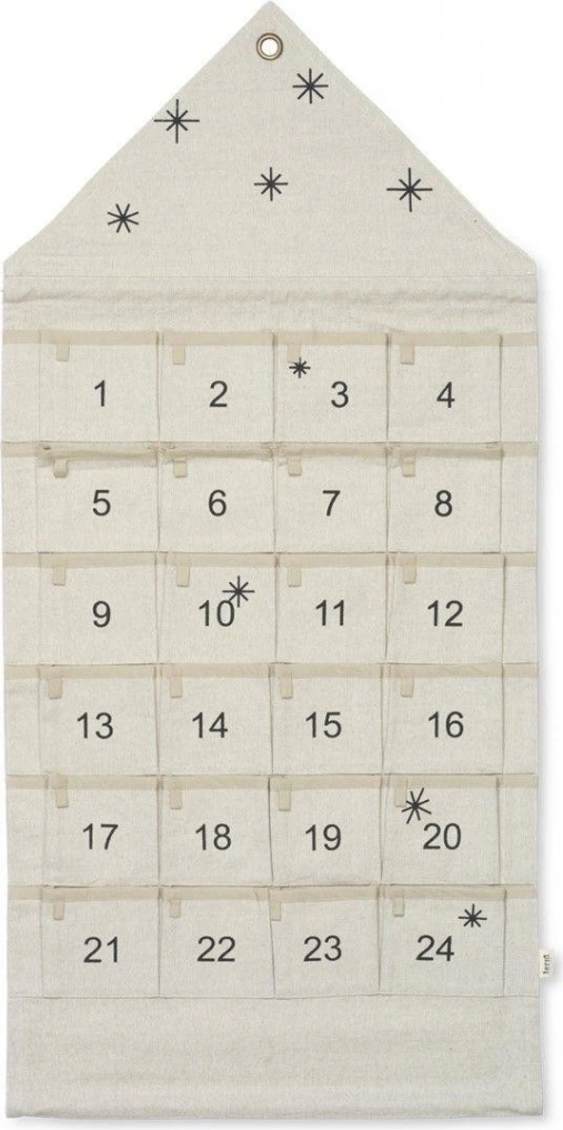 ferm LIVING Textilní Adventný kalendár Star Christmas Calendar od