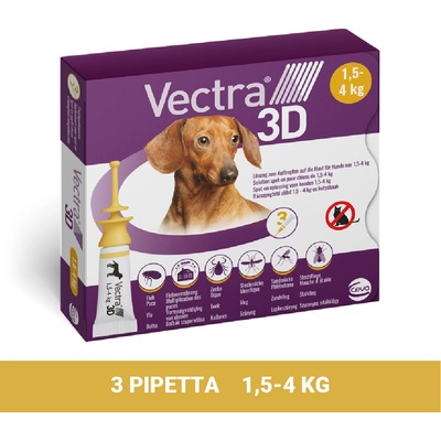 Vectra 3D dog XS 1,5-4 kg 3 x 0,8 ml
