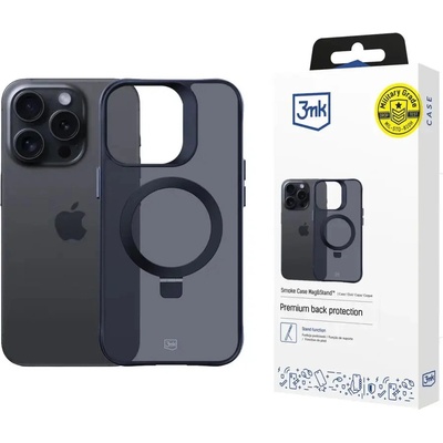 3mk Smoke Case Mag&Stand за Apple iPhone 13 pro max - черен (5903108597135)