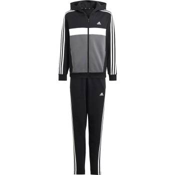 adidas Юношески анцуг Adidas Tiberio Fleece Tracksuit Juniors - Black/Grey