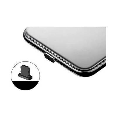 Kryt Apple iPhone záslepka konektoru Lightning Aluminium černá