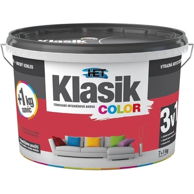 Het Klasik Color INTERIÉROVÁ, DISPERZNÁ FARBA ČERVENÁ 8kg