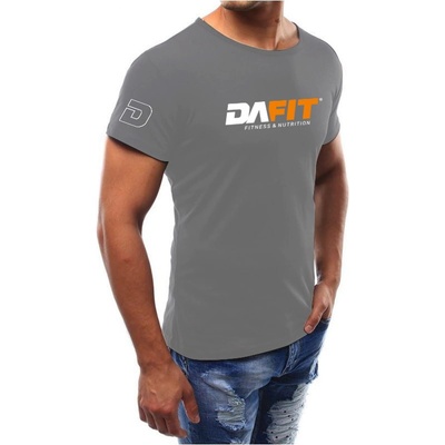 Dafit triko velké logo šedá
