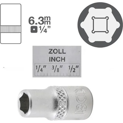 BGS technic Къси инчови вложки на база 1/4 - от 2.90лв ; bgs technic