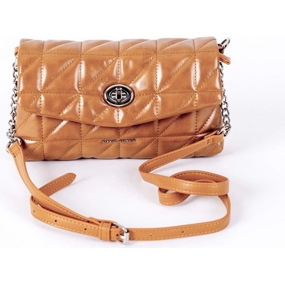 David Jones Moderní malá crossbody kabelka 6719-1A hnědá