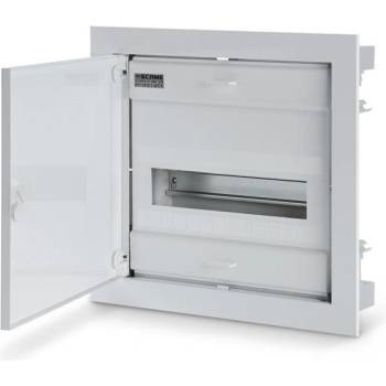 Scame Табло за СКРИТ монтаж 12+2 DIN модула с метална плътна врата 343x368x90 - 677.1012. 1 (677.1012.1)