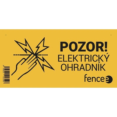 VNT electronics s.r.o. Výstražná tabulka pro elektrické ohradníky - POZOR! ELEKTRICKÝ OHRADNÍK