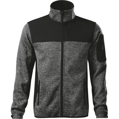 MALFINI Rimeck premium casual 550 / Мъжко софтшел яке - сиво/черно s (5508013)