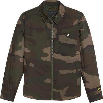 Lyle and Scott Men's Camo Overshirt - Grey Taupe X865