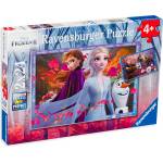 Ravensburger Пъзел Ravensburger от 2 x 24 части - Приключения в Замръзналото кралство 2 (05010) - ozone