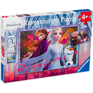 Ravensburger Пъзел Ravensburger от 2 x 24 части - Приключения в Замръзналото кралство 2 (05010) - ozone