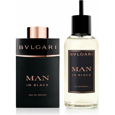 Bvlgari Man In Black EDP plniteľná 100 ml + Bvlgari Man In Black EDP náhradná náplň 200 ml