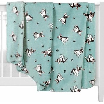 Bellatex Detská prikrývka Ella Buldoček modrá