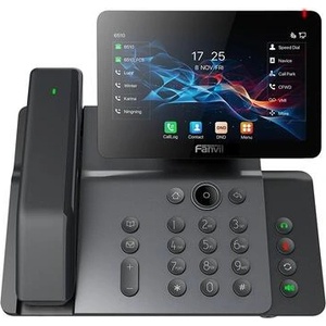 Fanvil V66 Pro Black - бизнес SIP IP телефон с 7" IPS тъч дисплей, 20 SIP линии, Wi-Fi 6, Bluetooth 5.4, PoE (FANVIL-V66-PRO-BK)