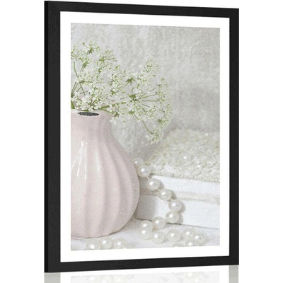 Plakát s paspartou luxusní zátiší - 40x60 white