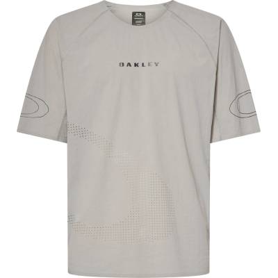 Oakley Мъжка фланелка с къс ръкав за колоездене Oakley Seeker Whip S/S Jersey Cycling jersey - Cement (056-3985-0212)