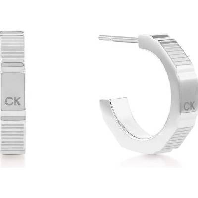 Calvin Klein Stylové kruhové náušnice z oceli Essential 35000518