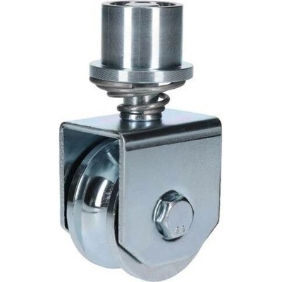 Pojezdové otočné kolečko ø 78mm s pružinou, U drážka ø 20mm pro kolejnicové obloukové brány