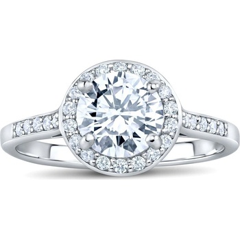 SILVEGO strieborný prsteň SKYE so Swarovski Zirconia FNJSMR035sw