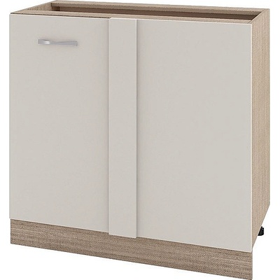 ИРИМ Долен ъглов шкаф с врата Сити МС-42 мока / сатен 90 см