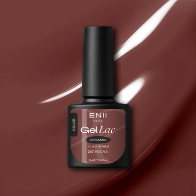 ENII NAILS Gel lak Ceramic 267 Mocha 10 ml