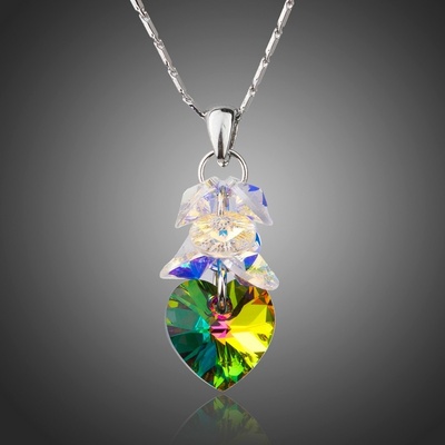 Francesca Petrucci Swarovski Elements Rocchi srdíčko Zelená NH0234