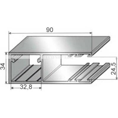 307034202 - Vodící lišta - hnědá