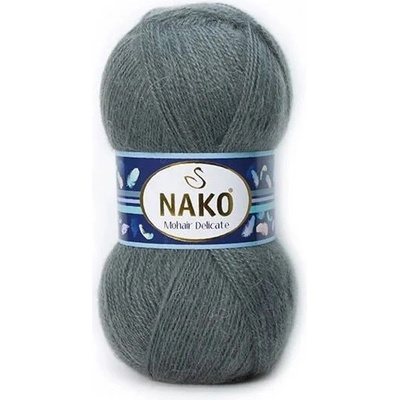 Nako Pletací příze Nako Mohair Delicate 194 - šedá