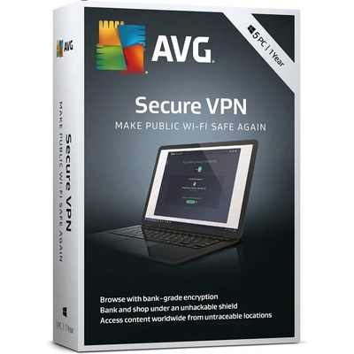 AVG Secure VPN na 12 měsíců (10 zařízení), elektronická licence, GSVEN12EXXA010