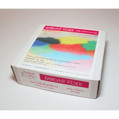 Radost v písku Velká sada 17 x 40 g barevný písek