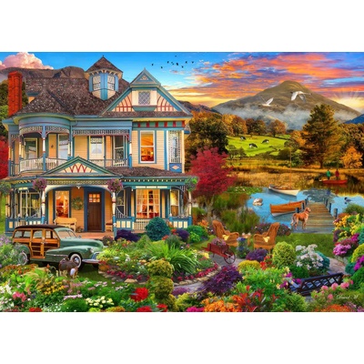 Bluebird Puzzle - Puzzle Garden Country Home - 500 piese
