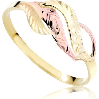 Cutie Jewellery gold Zlatý prsten M422 Žlutá červená