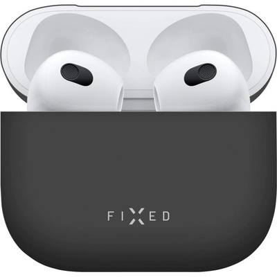 FIXED Ultratenké silikonové pouzdro Silky pro Apple Airpods 3 FIXSIL-816-BK