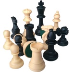 LION Пластмасови фигури за шах, kh 95 мм