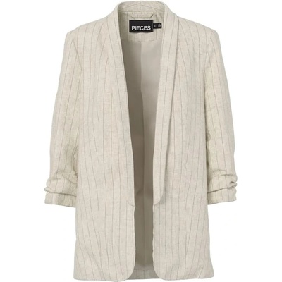 PIECES Сако Pieces Pia Bosella blazer - Beige (Birch / Black)