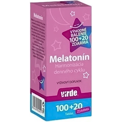 Virde Melatonín Výhodné Balenie 100 + 20 tabliet