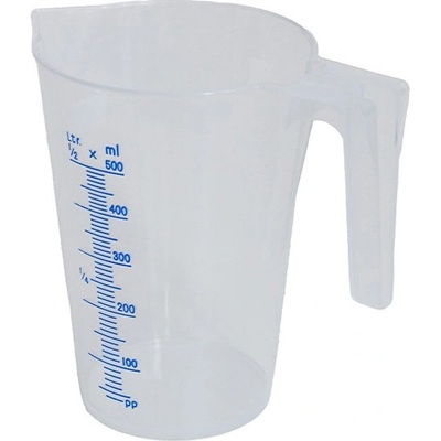 MATO Priehľadná polypropylénová odmerná nádobka 3330002, objem 0,5 l