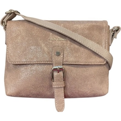 David Jones dámská crossbody kabelka slim stříbrno-7052-1 PINK růžová