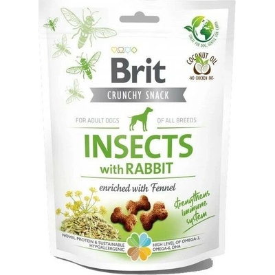 Brit Care Dog Crunchy Cracker s hmyzom králikom a feniklom 200 g