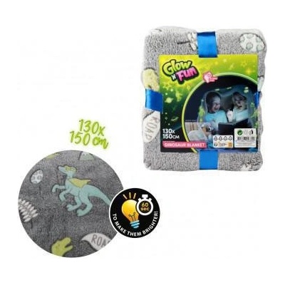 Teddies Deka Dinosaurus svítící ve tmě plyš