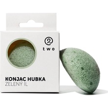 Two Cosmetics hĺbkovo čistiaca hubka konjac zelený íl