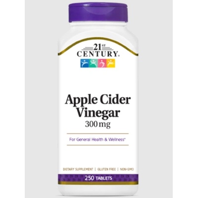 21st Century Ябълков Оцет- 300mg | 250 tabs (9079)