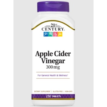 21st Century Ябълков Оцет- 300mg | 250 tabs (9079)