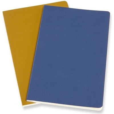 Moleskine Sešity Volant měkké desky L linkované 2 ks modrý žlutý