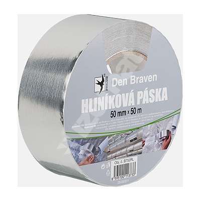 Den Braven Hliníková páska 50 mm x 50 m stříbrná – Zboží Mobilmania