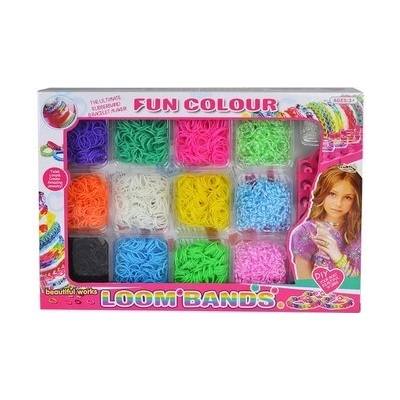 udělej si náramek gumičky barevné Loom Bands + tkalcovský stav